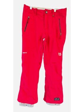Burton Womens Small Gore-Tex Gloria Red Snowboard Ski Pants Waterproof Slim Fit